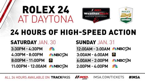 daytona 24 schedule|daytona rolex 24 schedule.